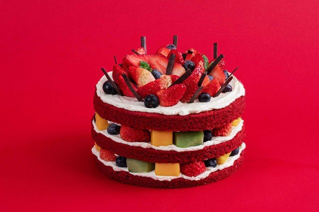 草莓红丝绒蛋糕(36cake)