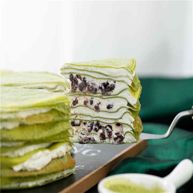 快递商品抹茶红豆千层乐享烘焙